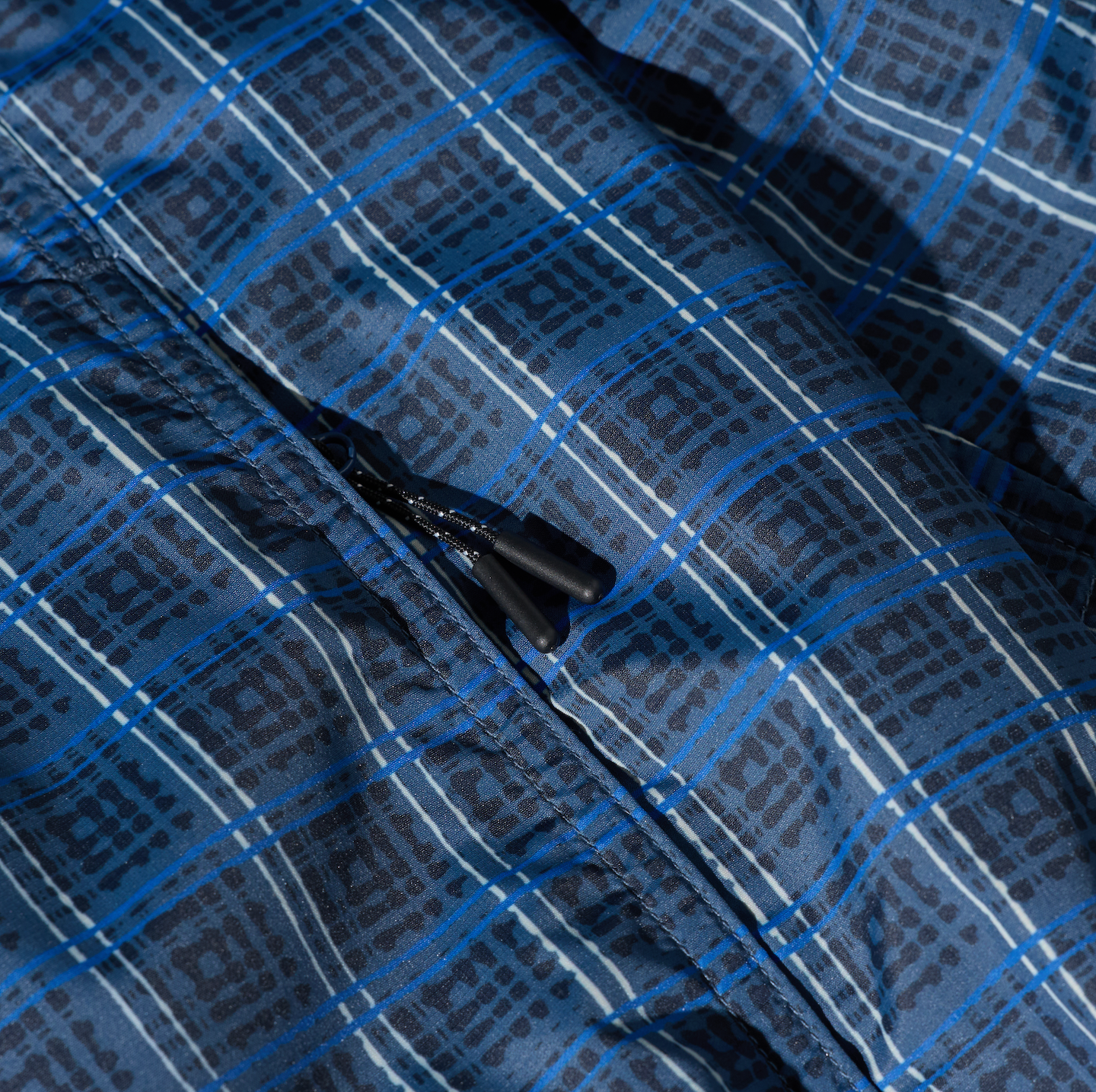 polar-skate-co-chase-light-shell-jacket-blue-check-packable-regenjacke-pu-600-80 image 8