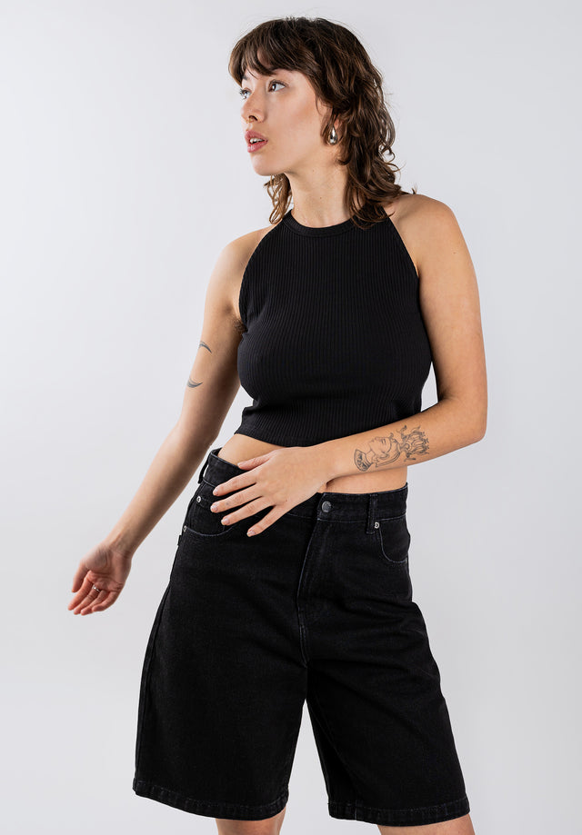 titus-rois-top-rmelloses-crop-top-mit-hohem-kragen-und-ribbed-jersey image 2