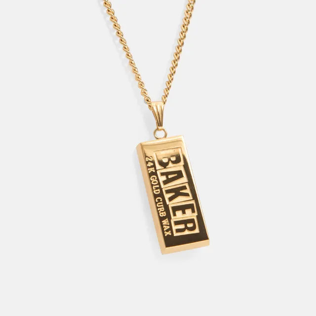 baker-skateboards-curb-wax-kette-halskette-aus-edelstahl-mit-goldauflage image 1