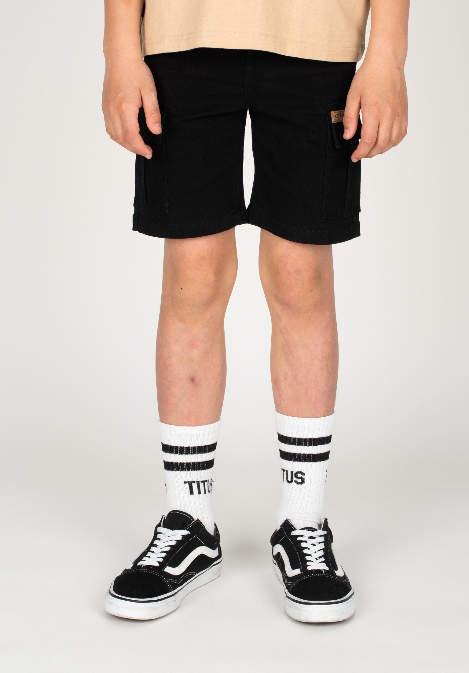 titus-twill-cargo-kids-shorts-baumwoll-twill-schmal-geschnitten-kurzes-bein image 1