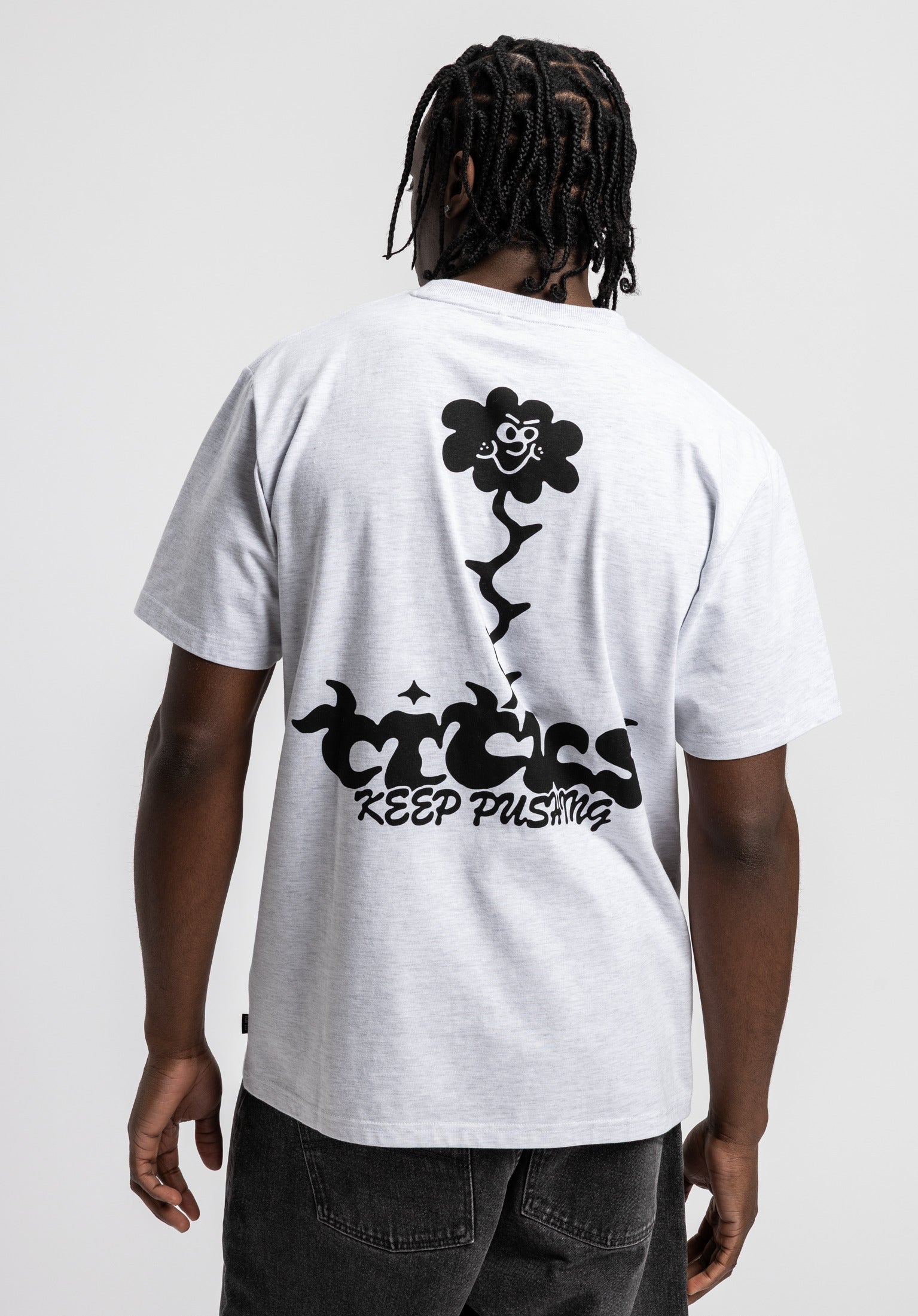 titus-angry-flower-t-shirt-regular-fit-baumwolle-backprint image 1