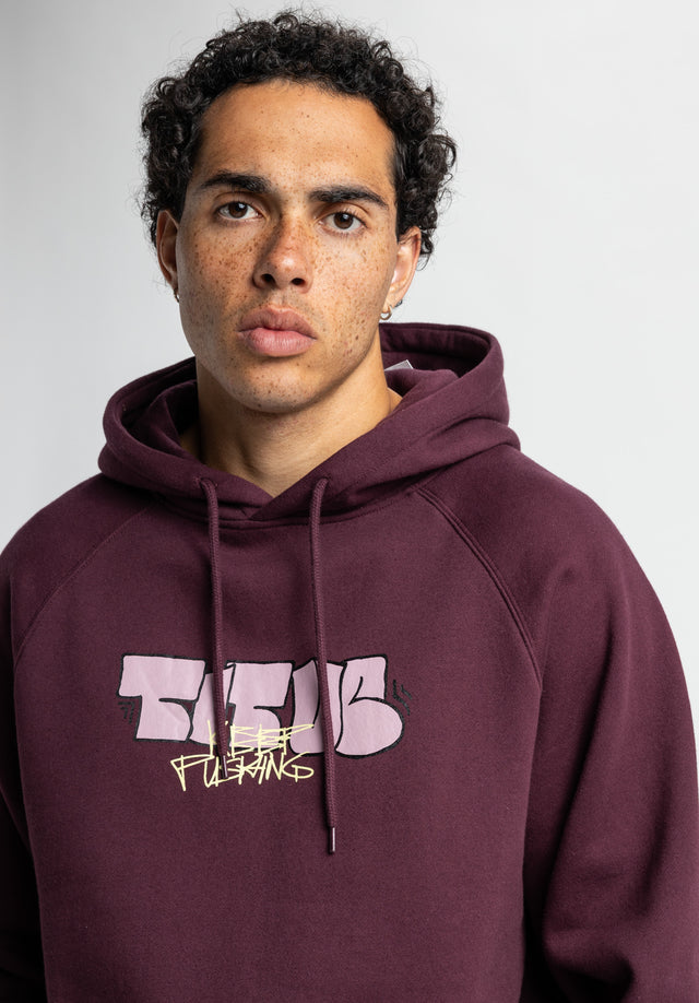 titus-hoodie-keep-pushing-tag-regular-fit-kapuzenpullover-mit-frontprint image 4