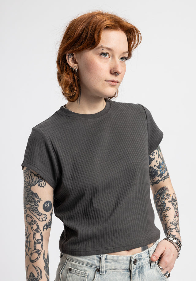 titus-mahira-t-shirt-f-r-damen-graues-shirt-mit-l-ssigem-look image 2