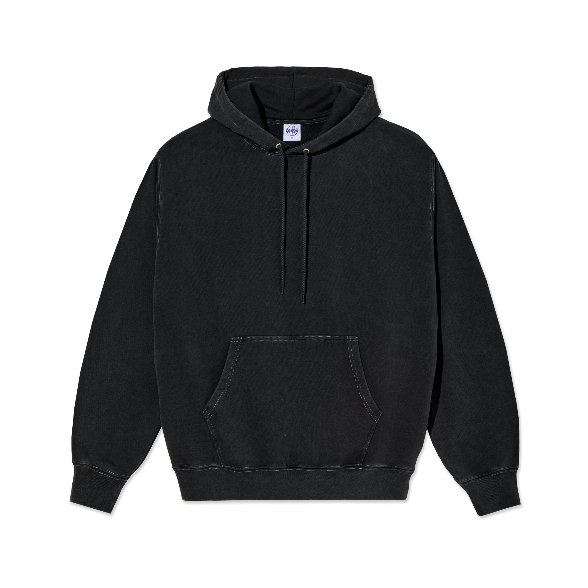 polar-skate-co-dave-hoodie-silver-black-350-gsm-fleece-rabbit-artwork image 1