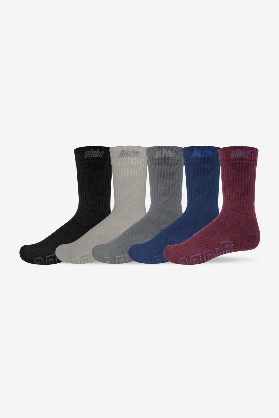 globe-impact-hi-crew-sock-5-pack-assorted-socken image 1