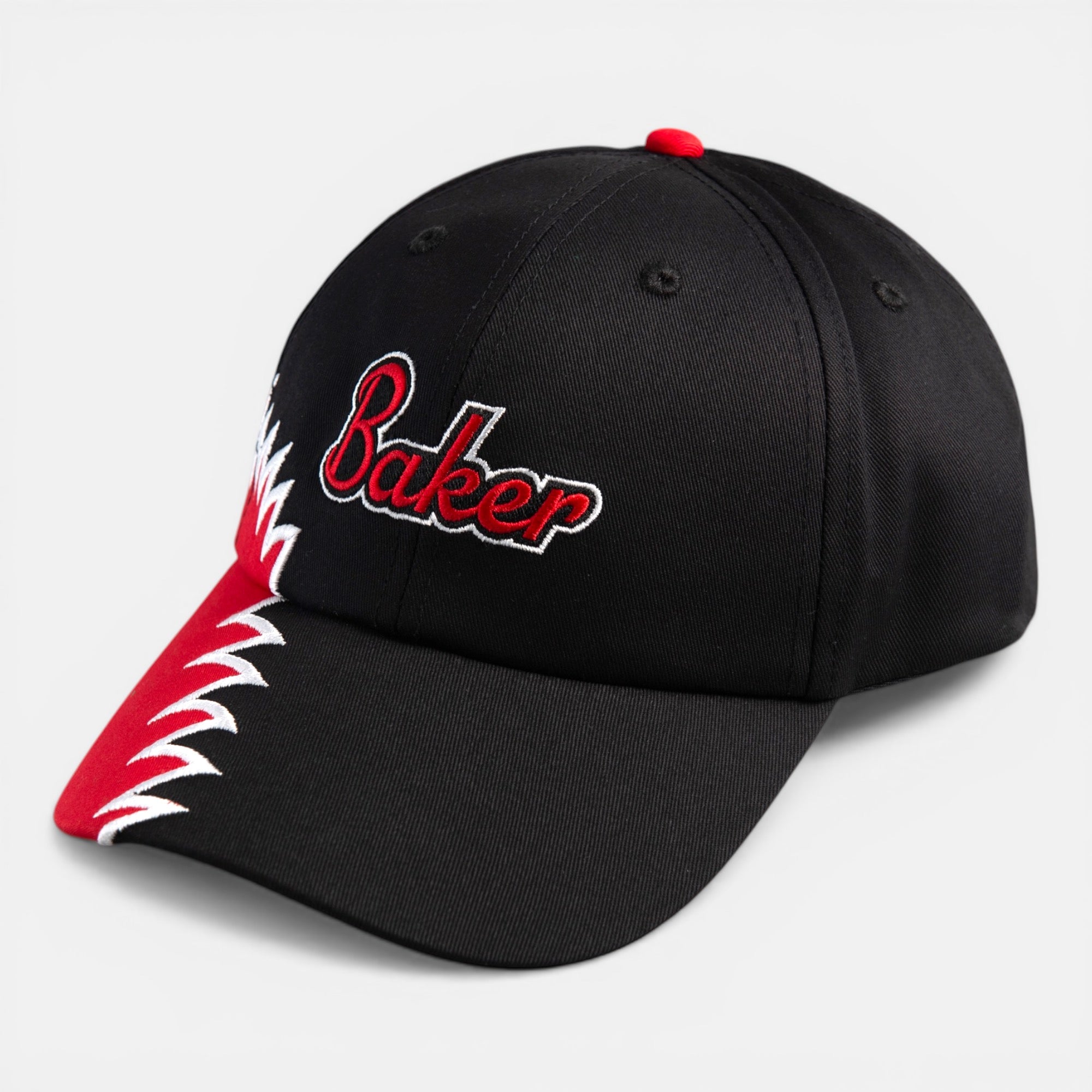 baker-skateboards-snap-on-snapback-cap-6-panel-100-baumwolle-frontstickerei image 2