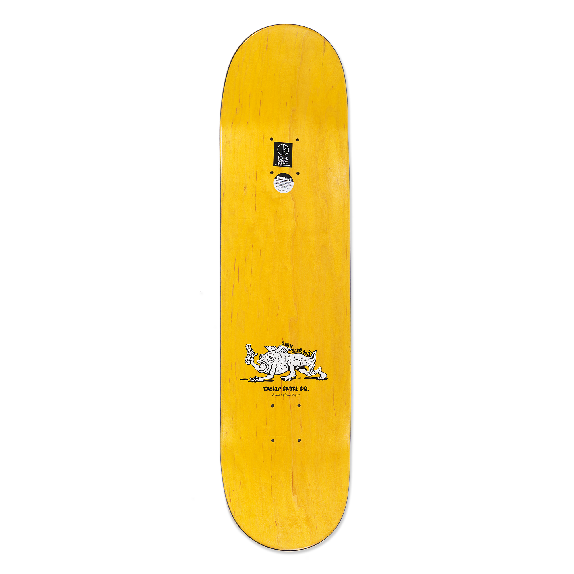 polar-skate-co-deck-shin-sanbongi-bongi-boy-yellow-8-0-oder-8-25-griptape-inklus image 4