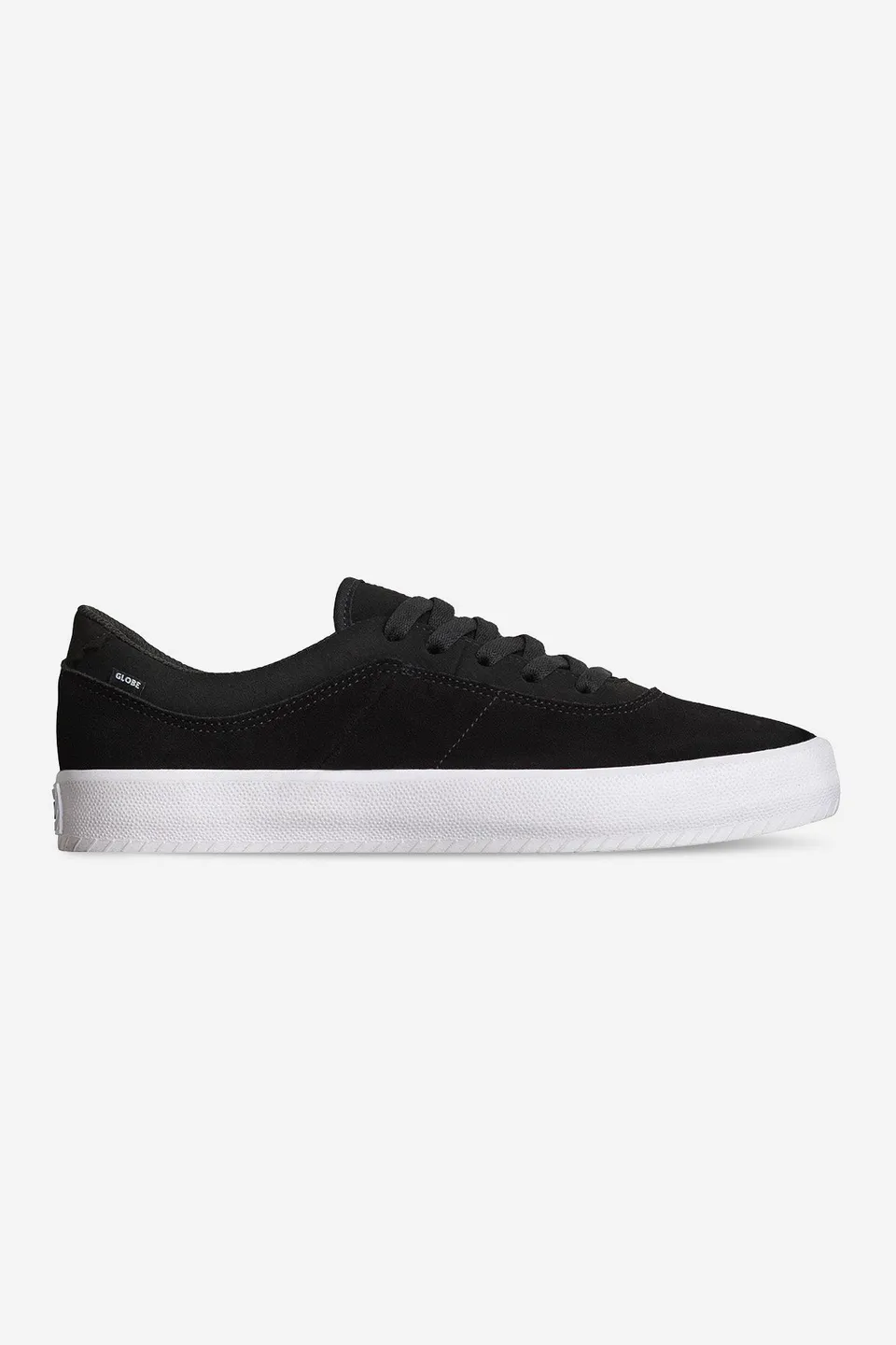 globe-melbek-black-white-suede-skate-schuh-mit-abriebfester-gummi-au-ensohle image 1