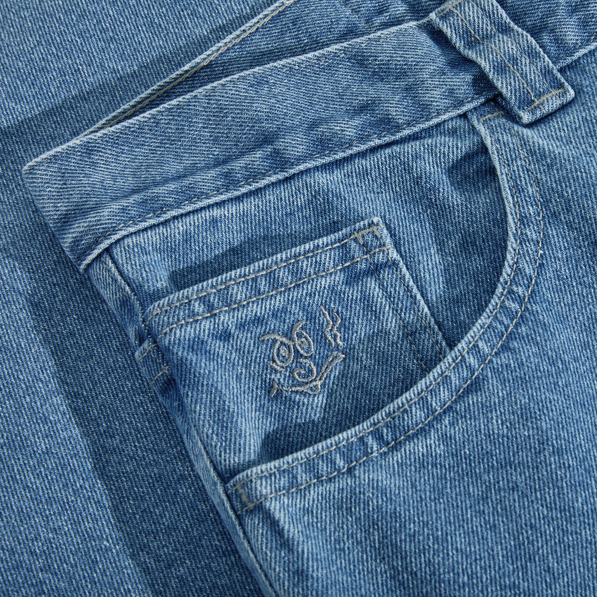 polar-skate-co-92-pants-mid-blue-herren-skate-hose-tapered-leg-semi-baggy-fit image 4