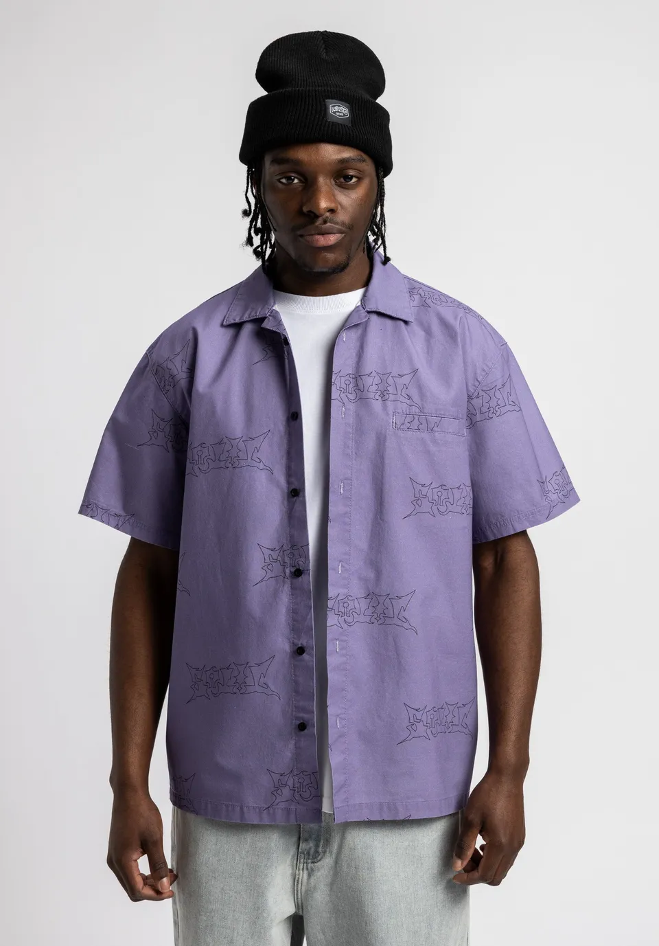 titus-adrik-hemd-kurzarm-darklilac-herren image 1