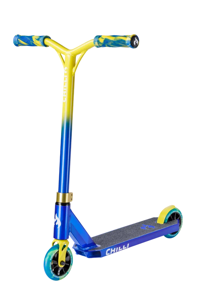 chilli-pro-scooter-jumpstart-s-blue-yellow-stunt-scooter image 1