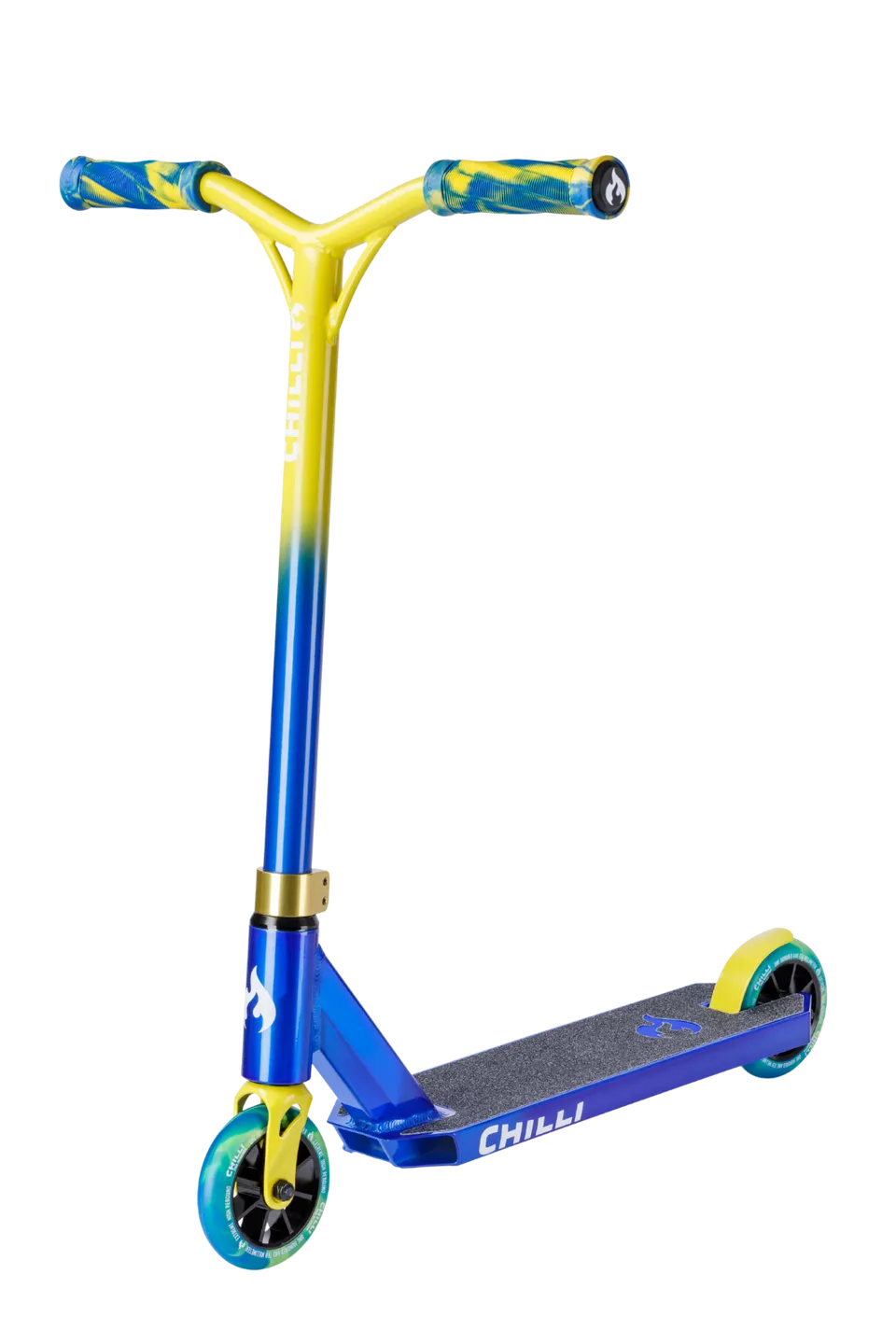 chilli-pro-scooter-jumpstart-s-blue-yellow-stunt-scooter image 1