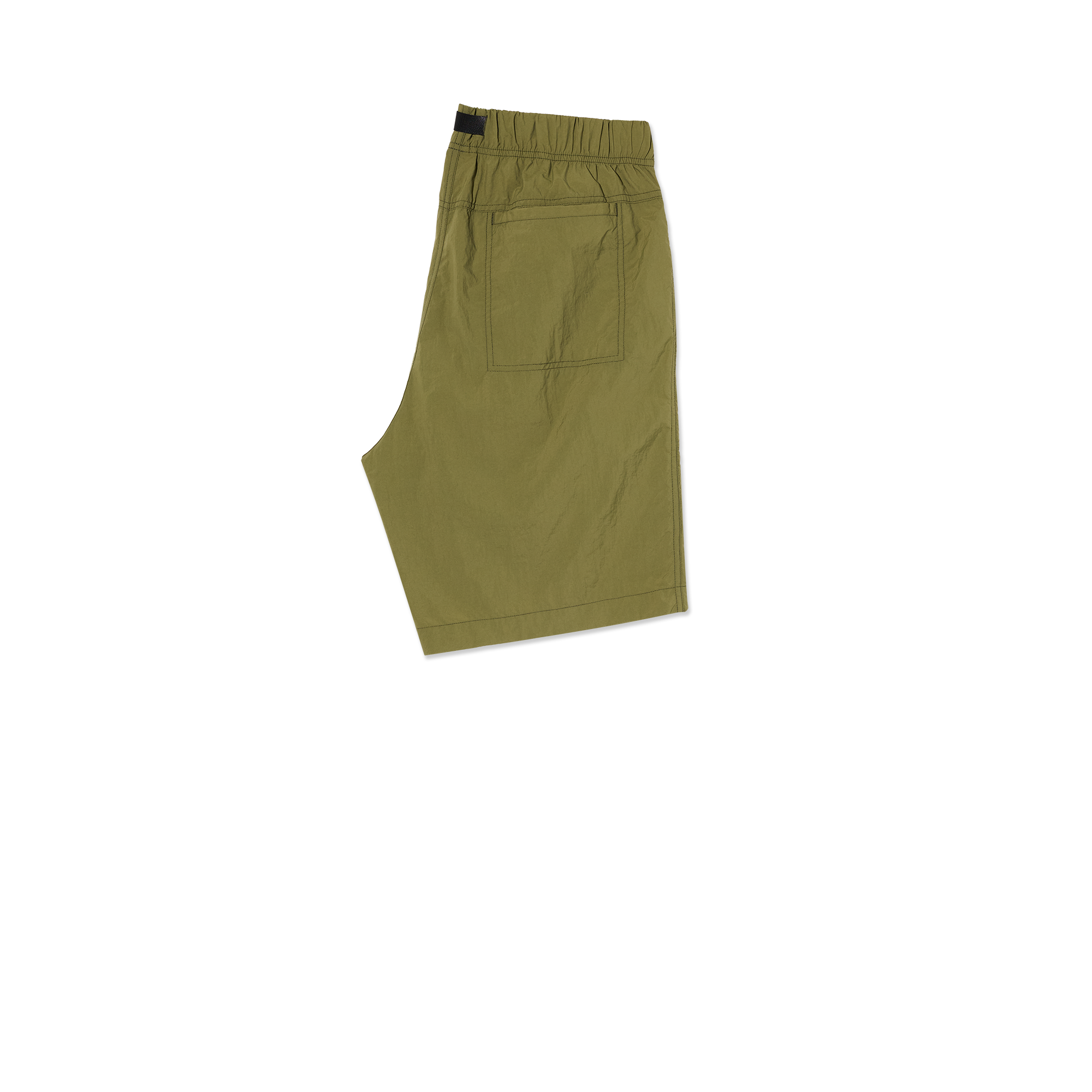 polar-skate-co-hike-shorts-army-green-leichte-nylon-skateshort-mit-elastikbund-u image 3
