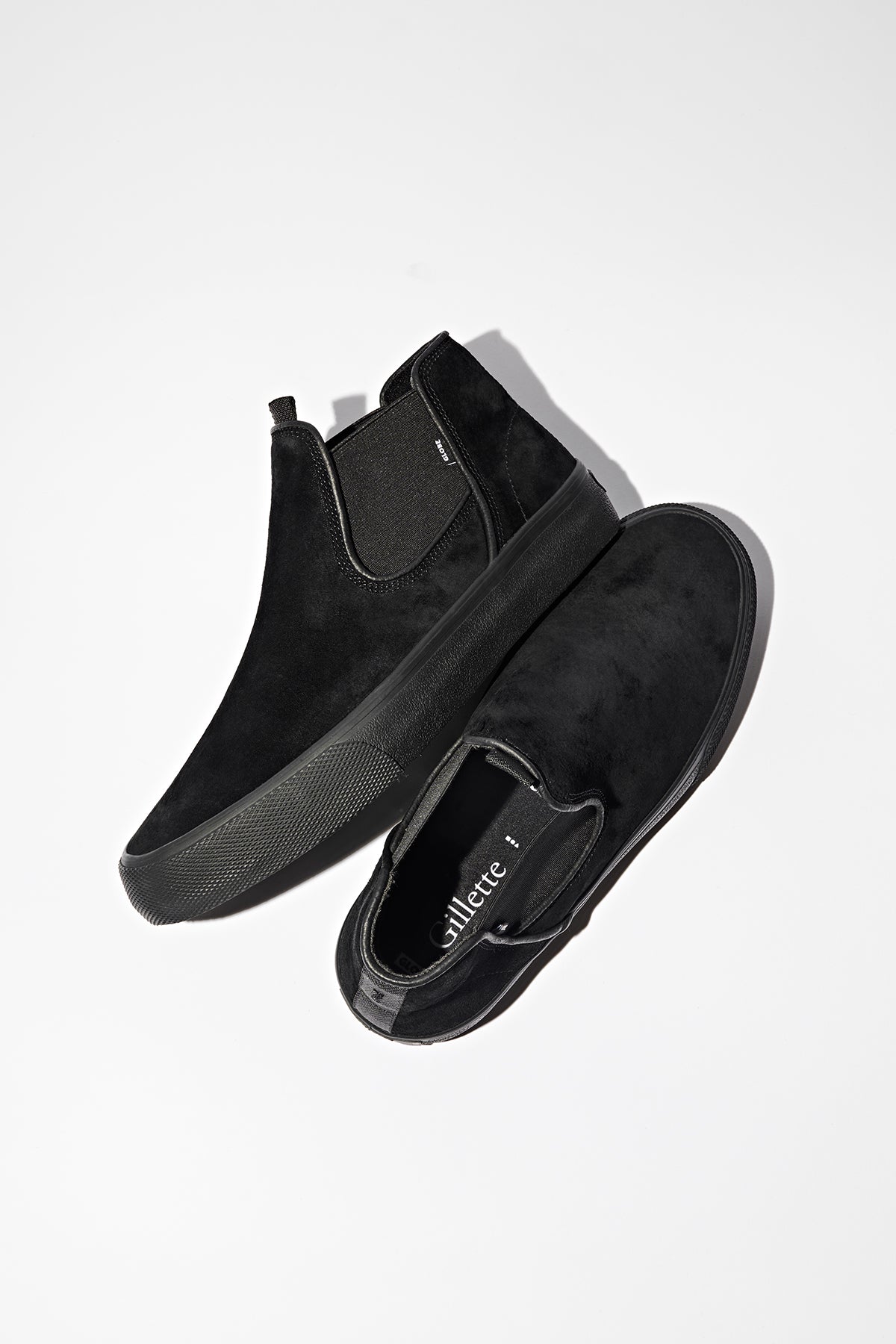 globe-dover-skateschuh-black-suede-gillette-mid-cut-slip-on image 4