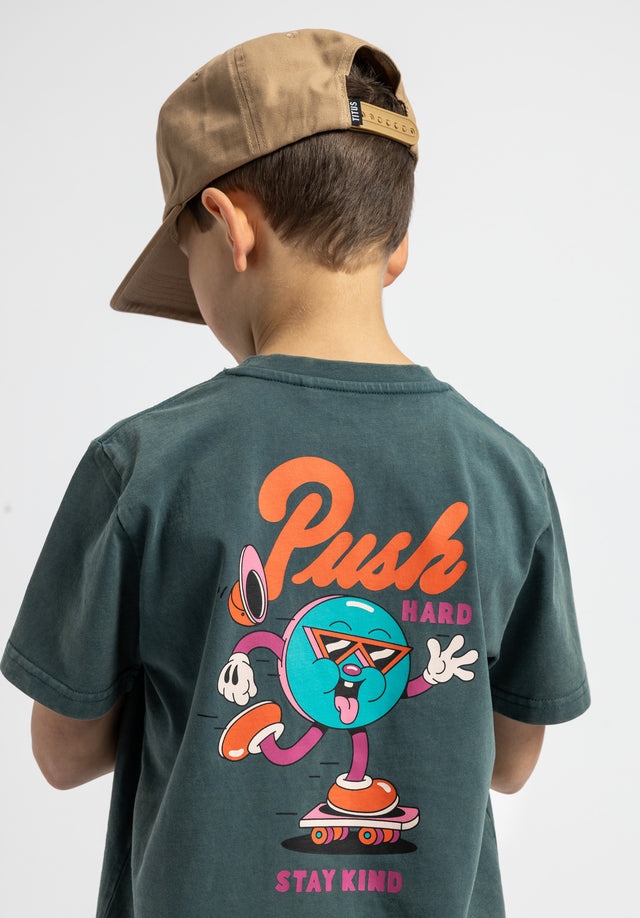 titus-x-yeye-weller-push-hard-kids-t-shirt-regular-fit-baumwolle-artwork-print image 2