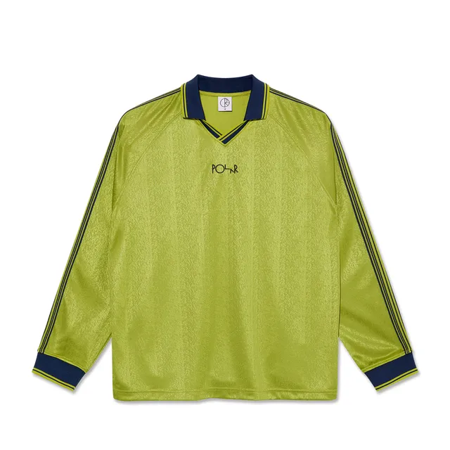 polar-skate-co-davie-ls-shirt-peridot-dark-blue-lang-rmeliges-jacquard-strickshi image 1