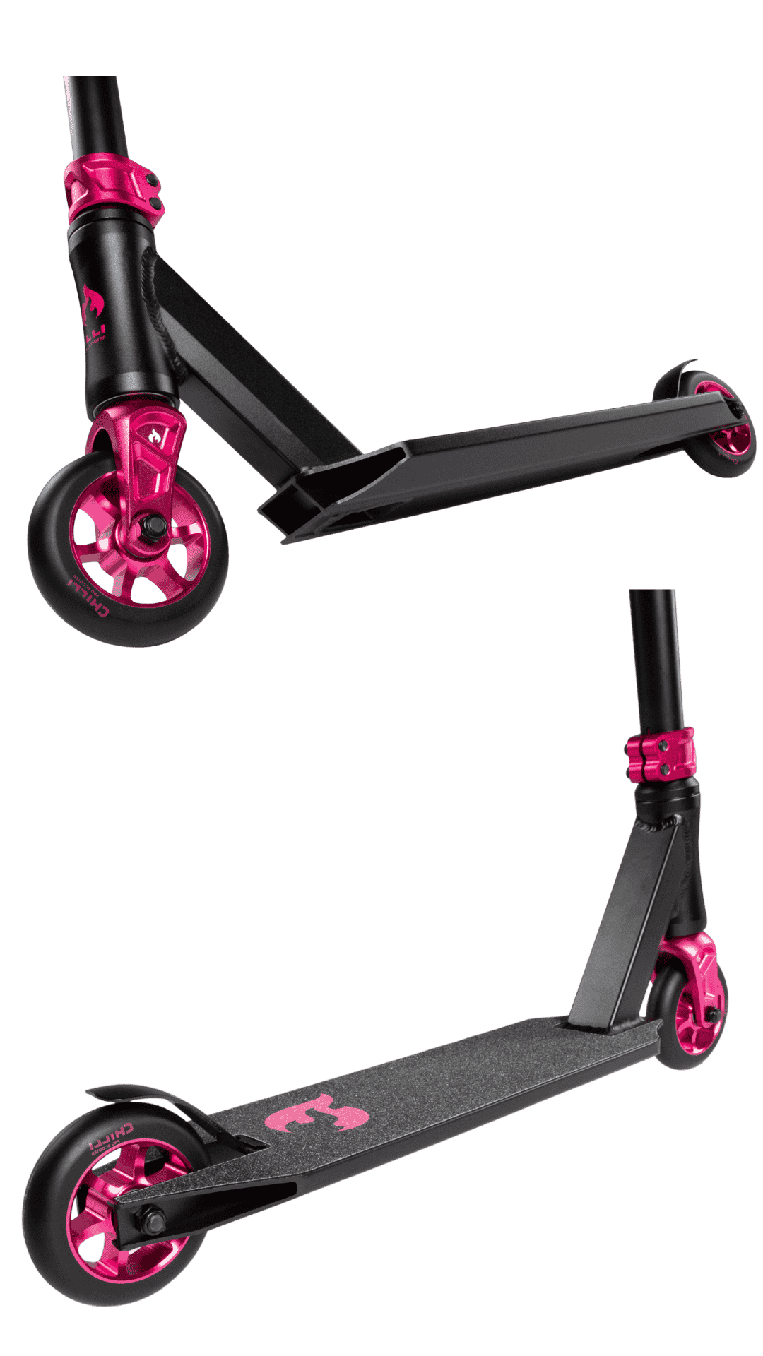 chilli-pro-scooter-3000-shredder-komplett-scooter-pink-100-mm image 3