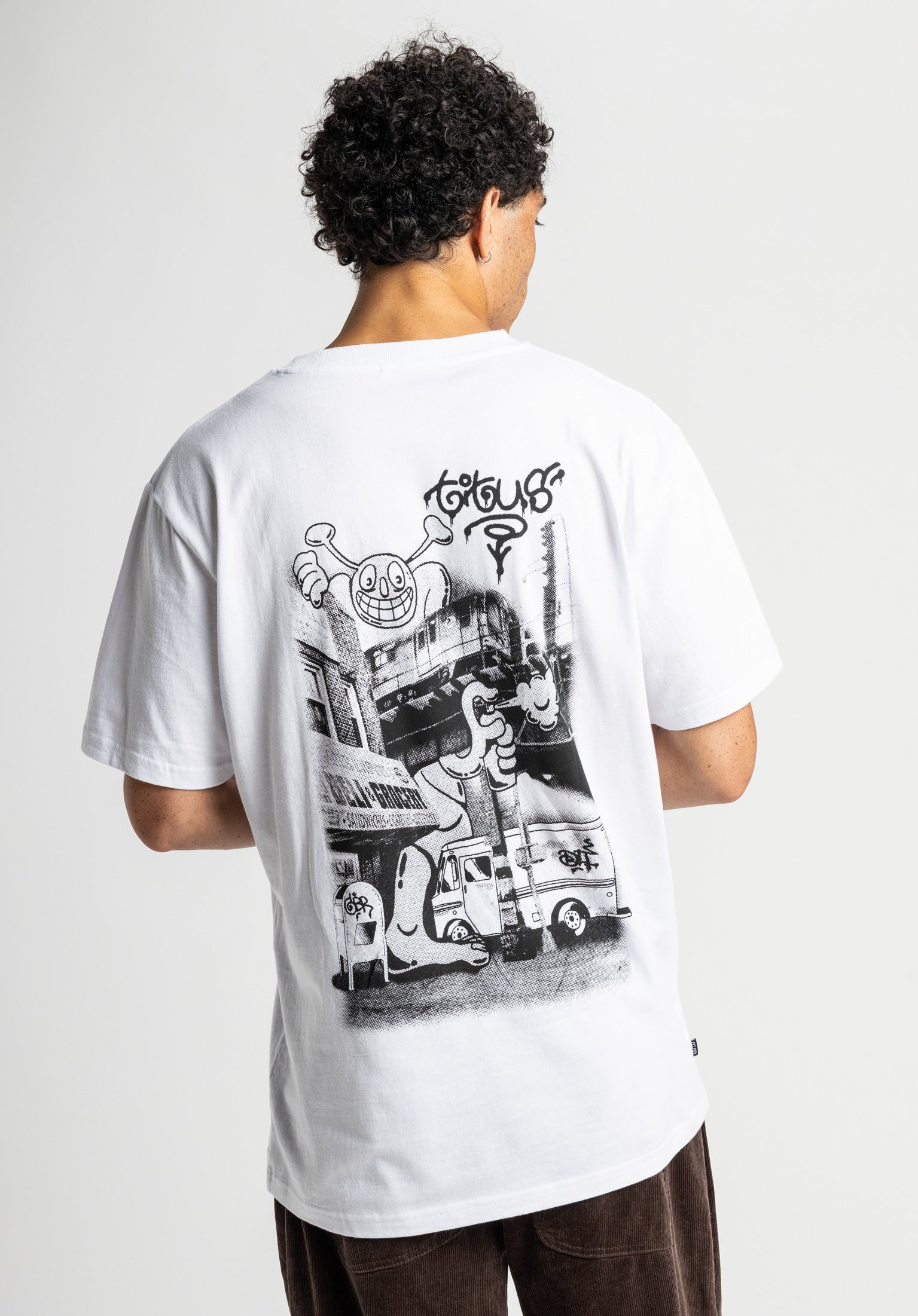 titus-streets-t-shirt-graffiti-comic-backprint-regular-fit-baumwolle image 1