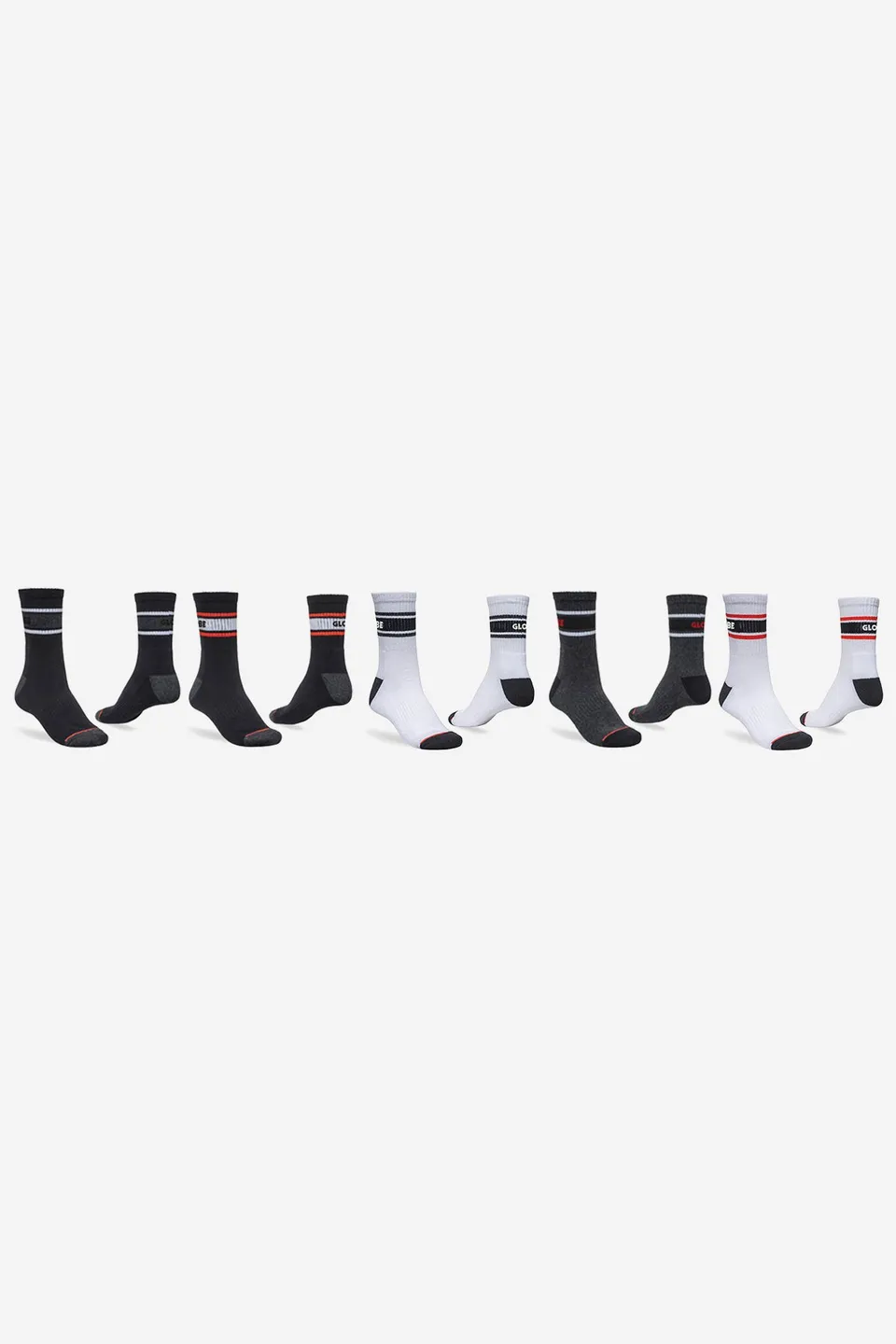 globe-triple-stripe-crew-socken-5er-pack-assorted image 1