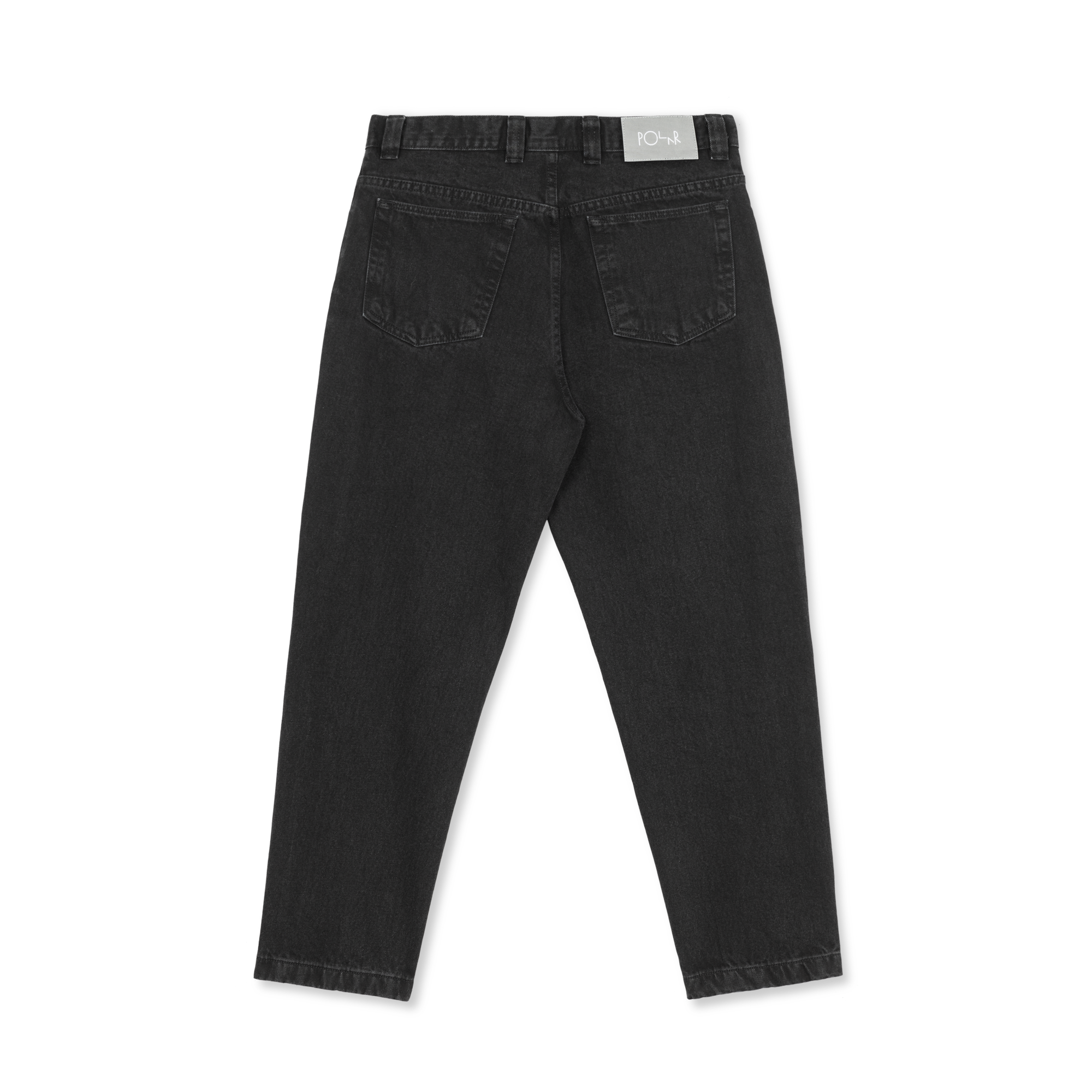 polar-skate-co-92-pants-pitch-black-denim-435-gsm-semi-baggy-fit image 2