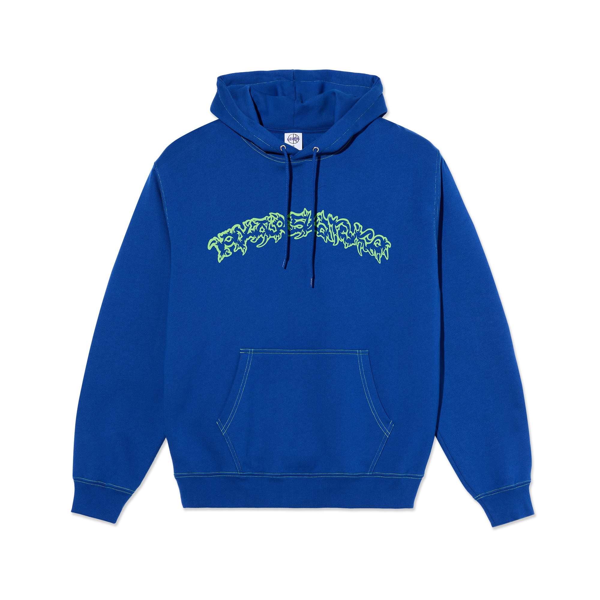 polar-skate-co-contrast-dave-hoodie-egyptian-blue-350-gsm-fleece-crude-logo image 1
