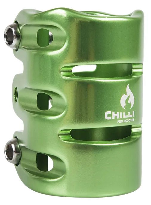 chilli-pro-scooter-clamp-green-hic-3-bolt-31-9-mm image 1