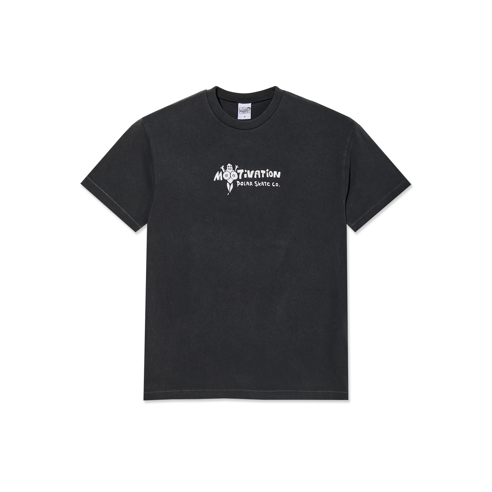 polar-skate-co-band-tee-mootivation-silver-black-190-gsm-regular-fit-t-shirt image 1