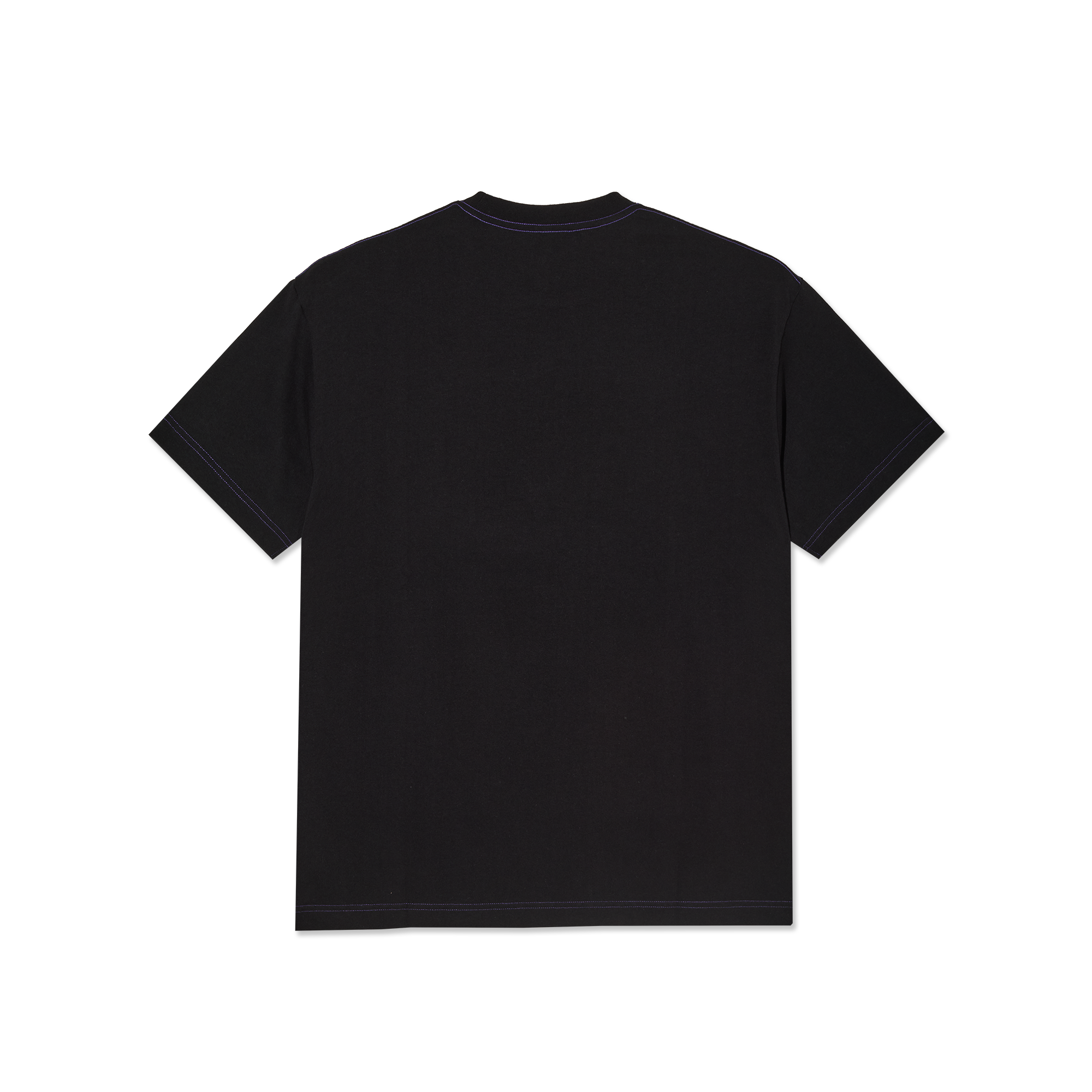 polar-skate-co-contrast-tee-beach-walk-black-purple-230-gsm-t-shirt-mit-siebdruc image 2