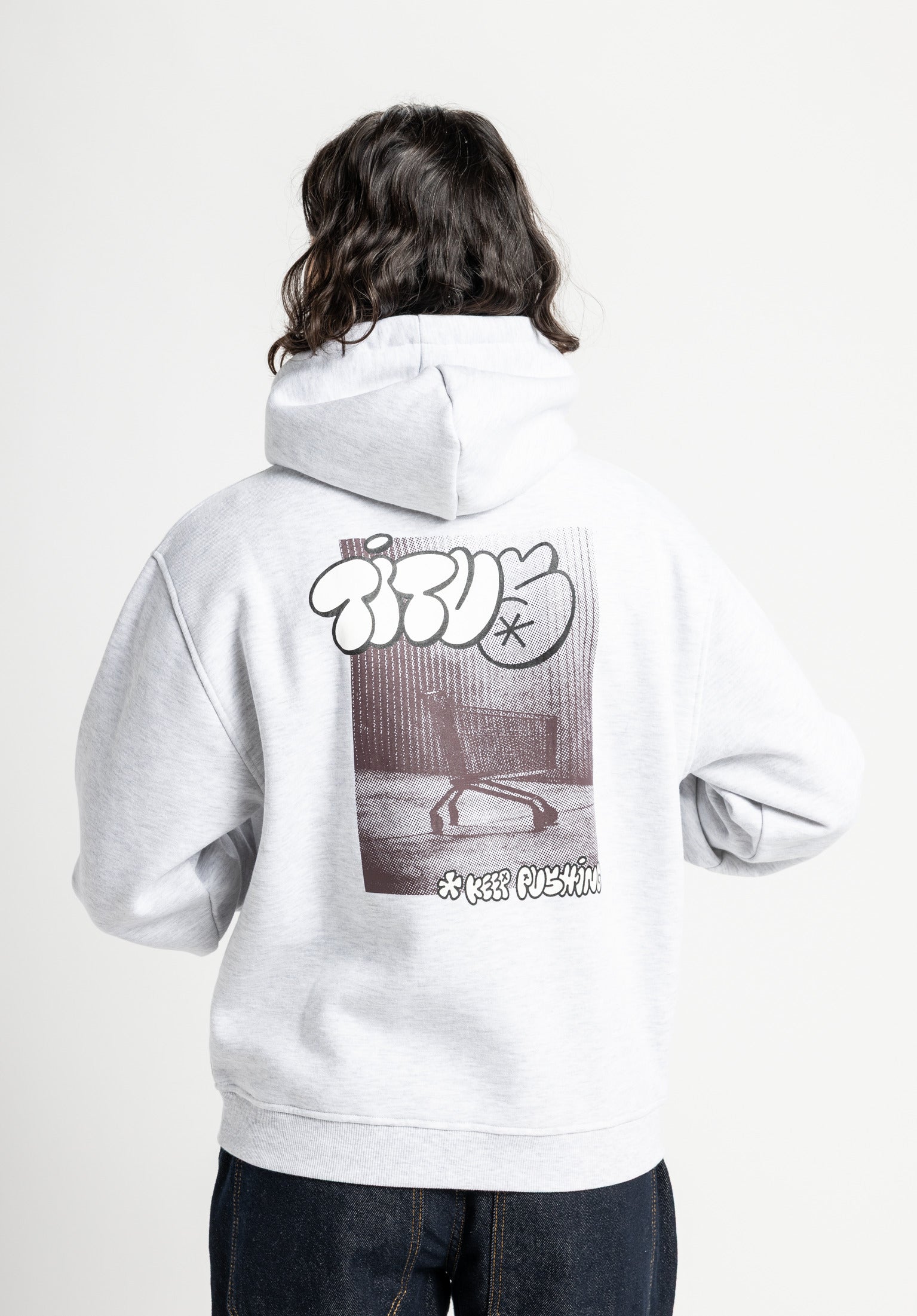 titus-catello-hoodie-oversize-fit-graffiti-logo-lost-cart-design image 1