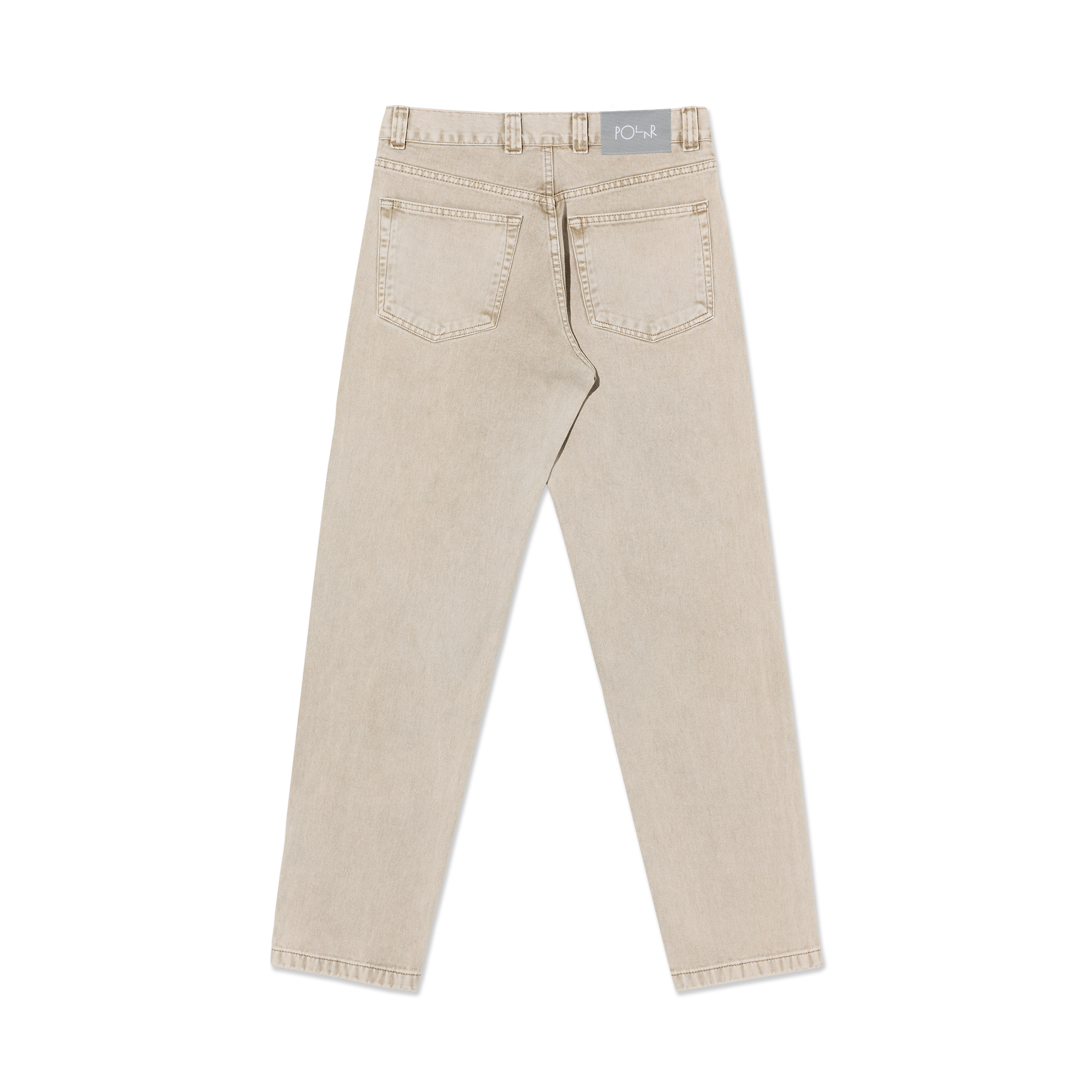 polar-skate-co-89-pants-sand-high-waist-straight-leg-jeans-435-gsm-denim image 2