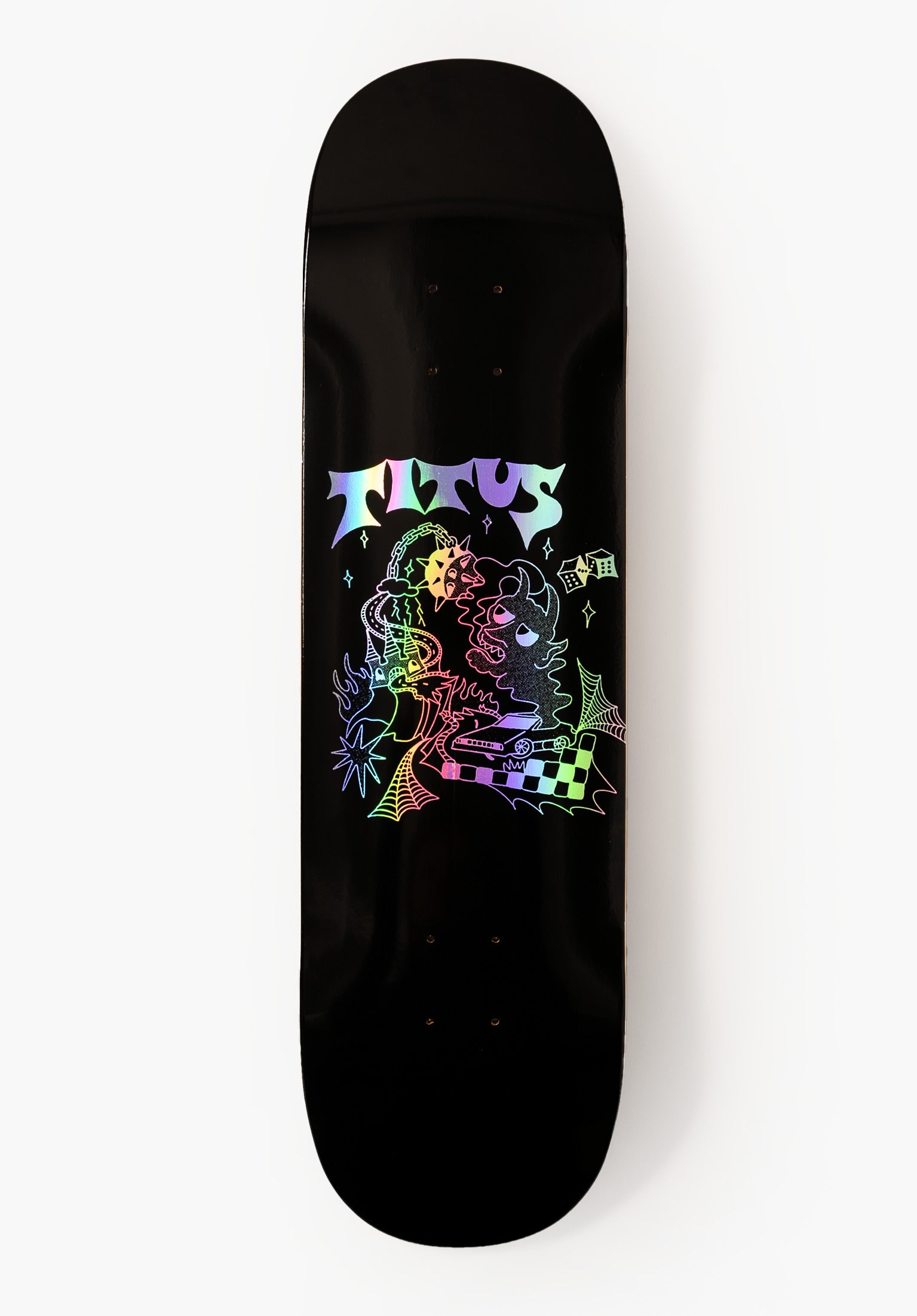 titus-devils-world-skateboard-deck-7-ply-us-hard-rock-maple-square-shape-high-co image 1