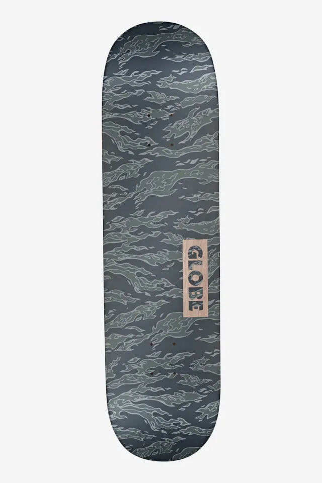 globe-goodstock-8-5-deck-black-camo-resin-7-hard-rock-maple-skateboard-deck image 1