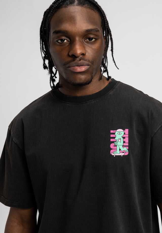 titus-nice-dude-t-shirt-blackfaded-herren image 4
