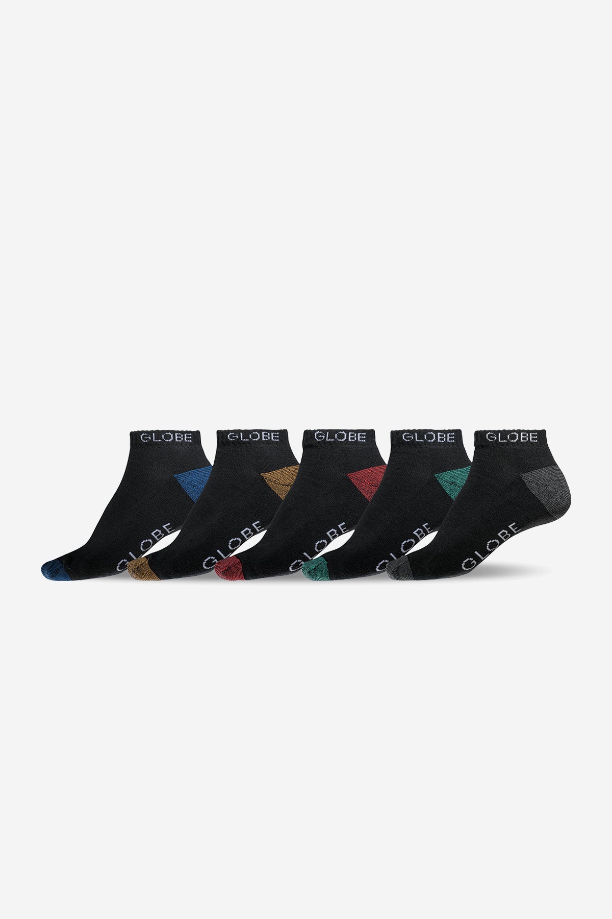 globe-ingles-ankle-sock-5-pack-black-assorted-sport-socken-39-44-5-eu image 1