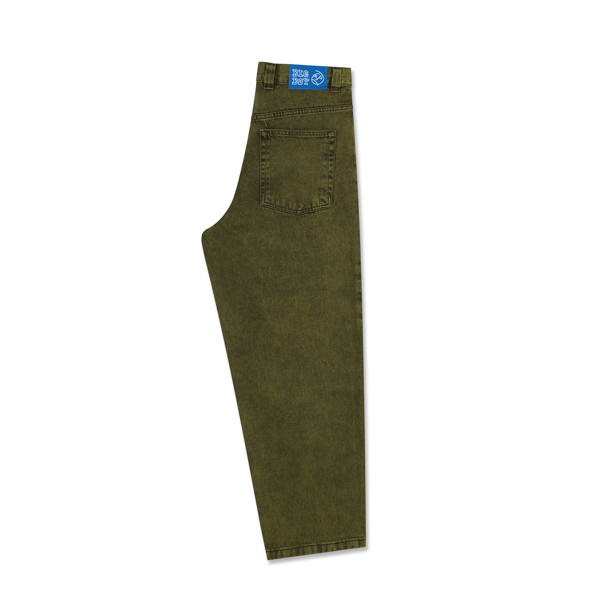 polar-skate-co-big-boy-pants-green-black-435-gsm-denim-baggy-fit image 3