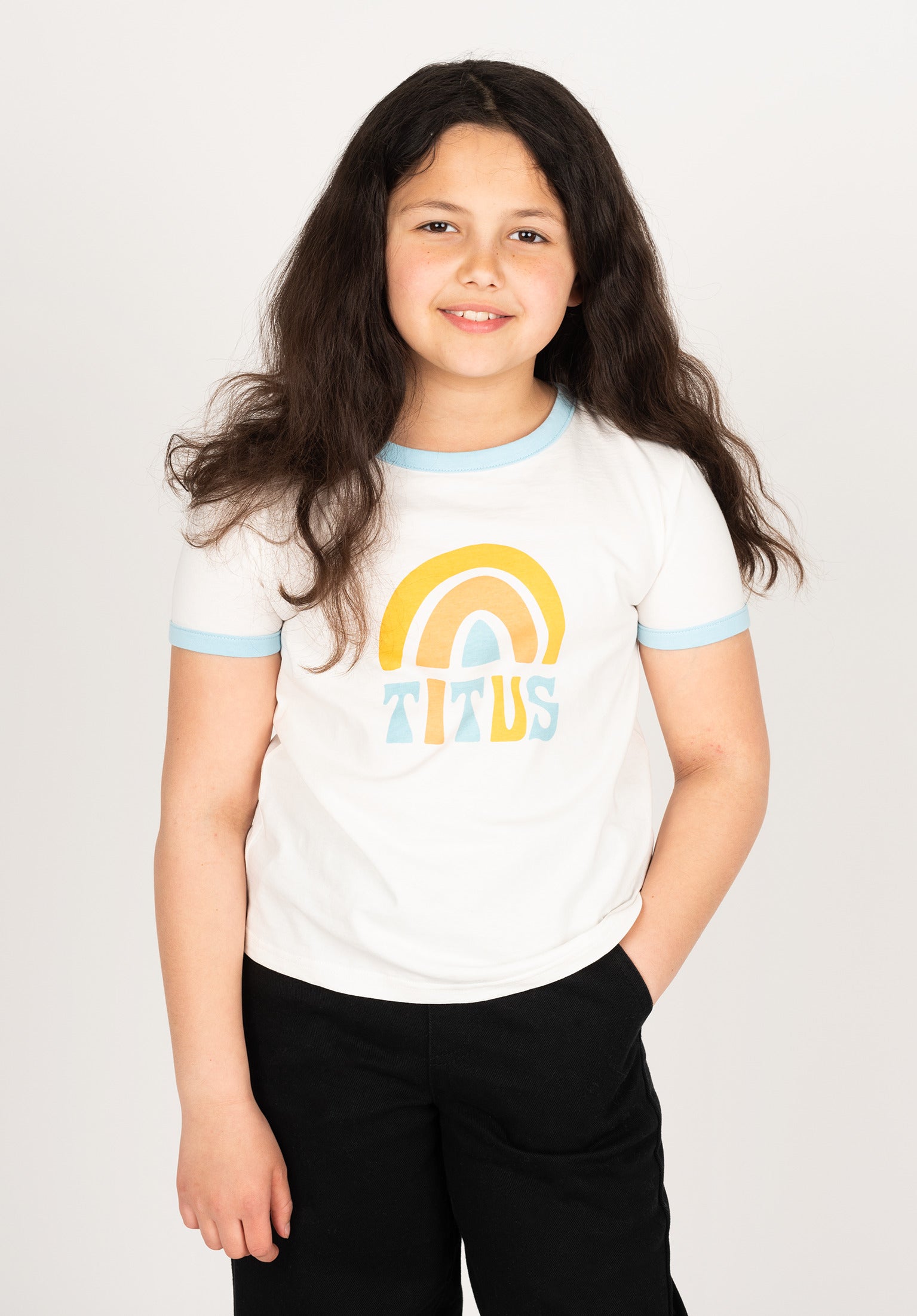 titus-mari-kids-girls-t-shirt-mit-rainbow-print image 1