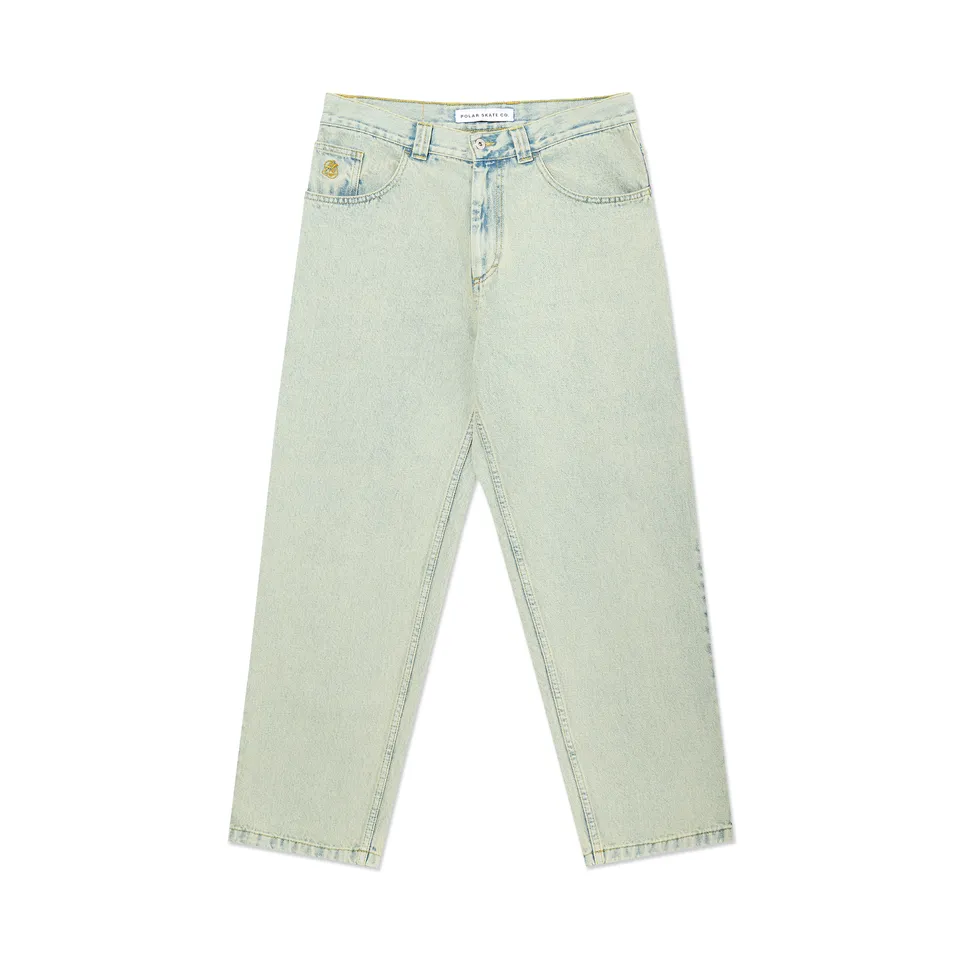 polar-skate-co-93-pants-dirty-light-blue-oversized-denim-hose-435-gsm-dropped-cr image 1