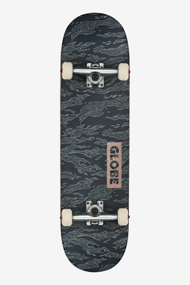 globe-goodstock-8-5-complete-skateboard-black-camo-resin-7-hard-rock-maple image 1