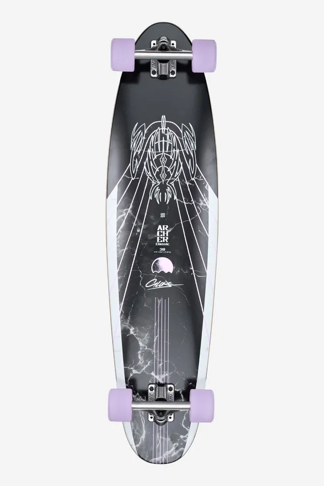globe-archer-classic-38-longboard-bamboo-purple-komplettboard image 1