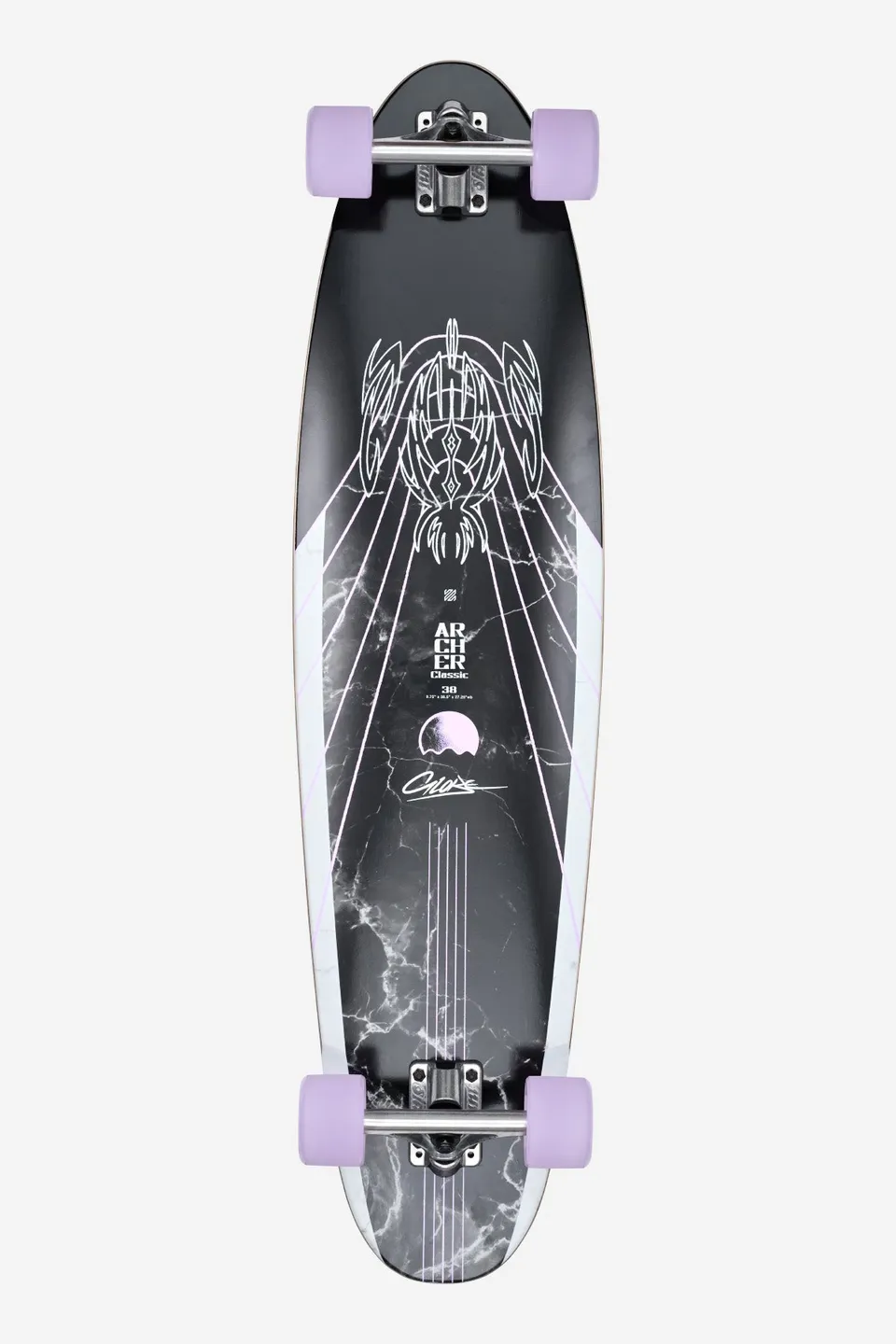 globe-archer-classic-38-longboard-bamboo-purple-komplettboard image 1