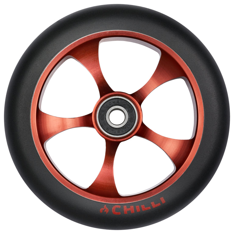 chilli-pro-scooter-wheel-chopper-red-120mm-reaper-reloaded-stunt-scooter-rolle image 1