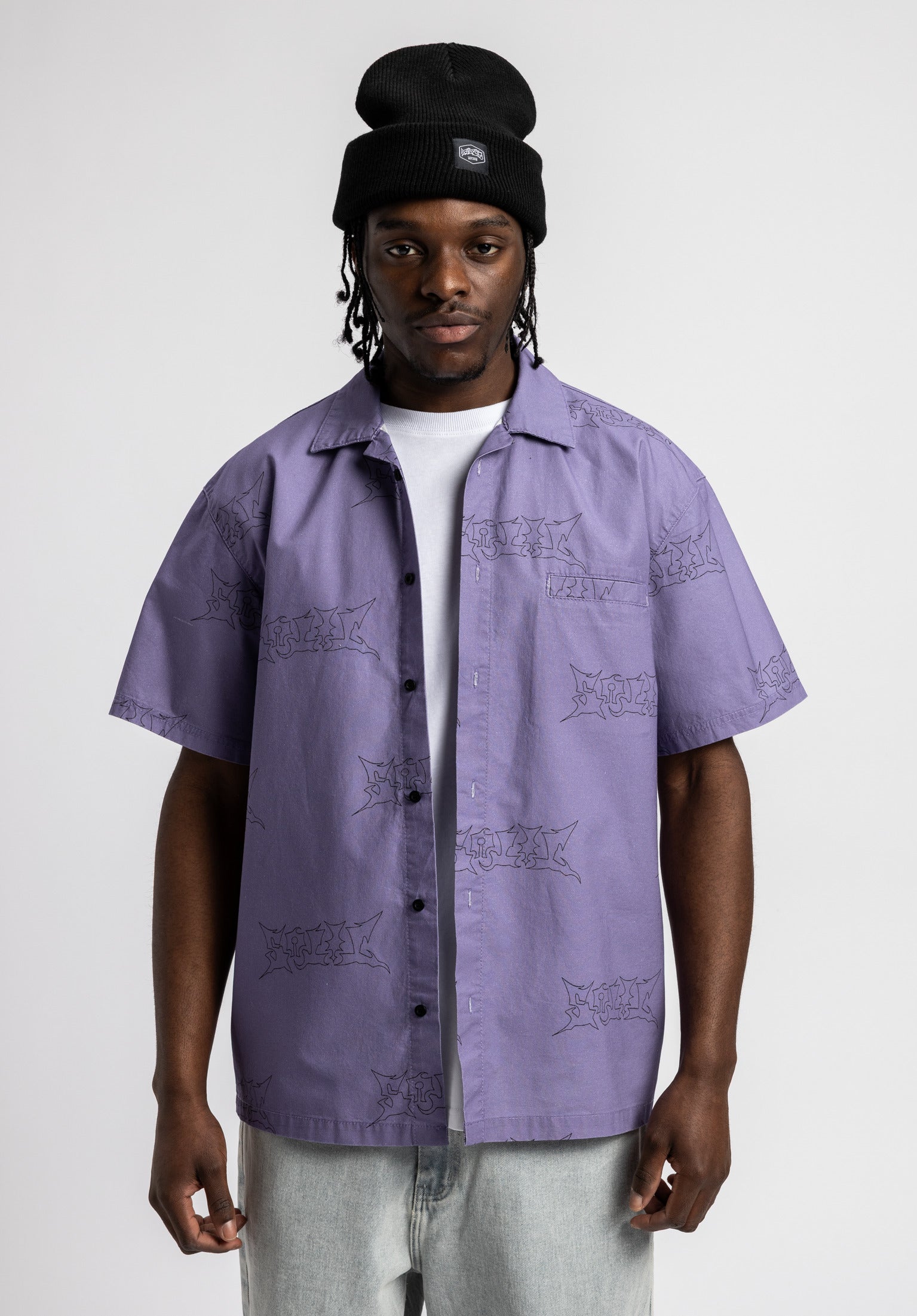 titus-adrik-hemd-kurzarm-darklilac-herren image 1