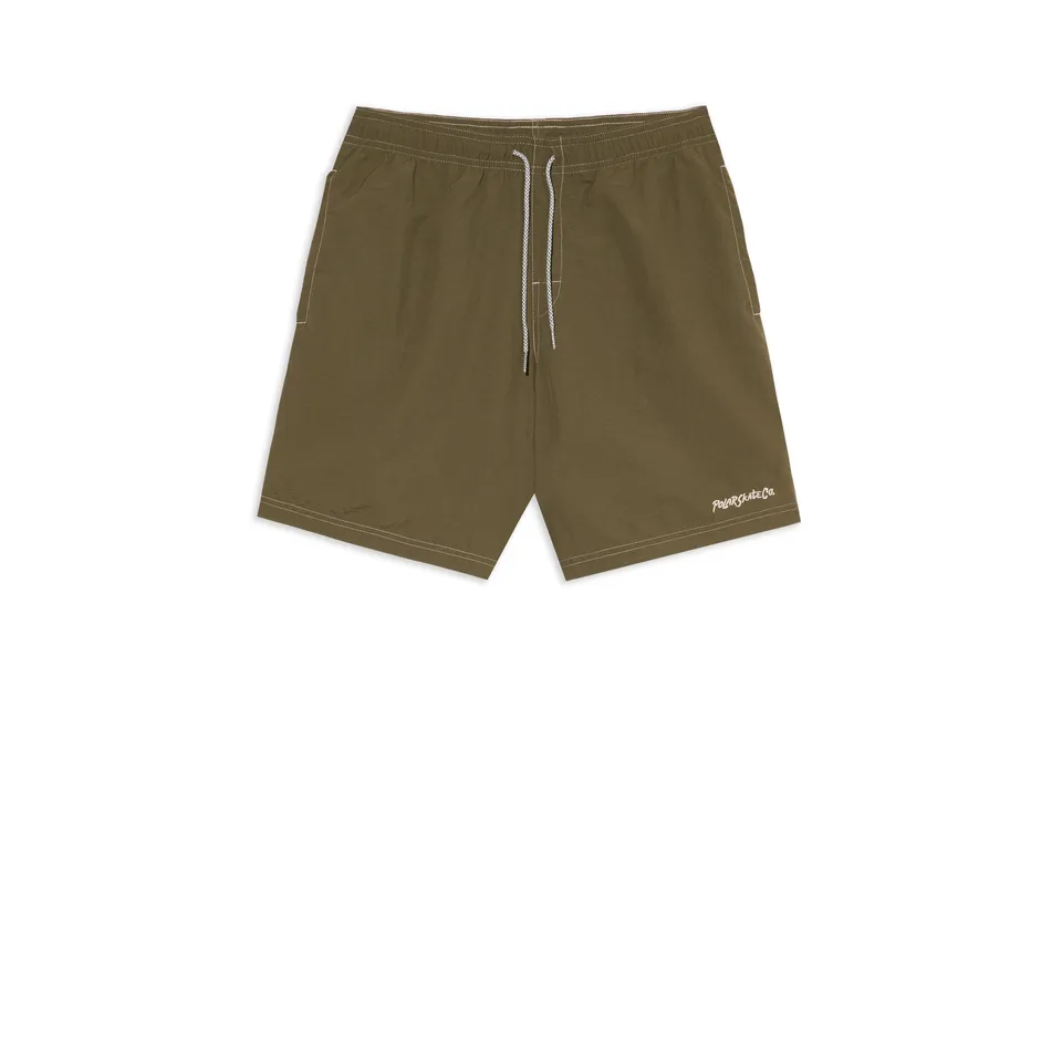 polar-skate-co-ziggy-swim-shorts-army-green image 1
