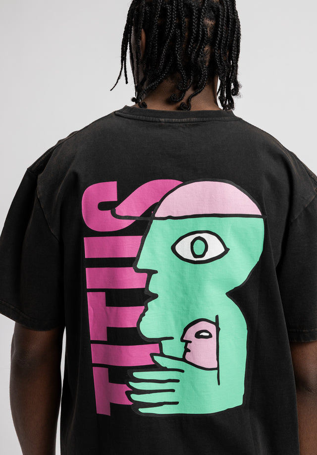 titus-nice-dude-t-shirt-blackfaded-herren image 3