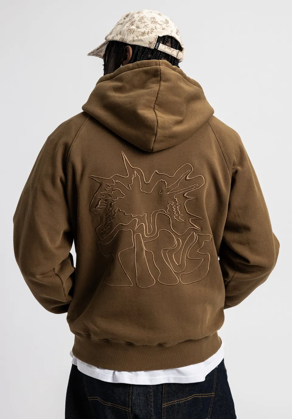 titus-spider-hoodie-regular-fit-doppellagige-kapuze-raglan-rmel-stick image 1