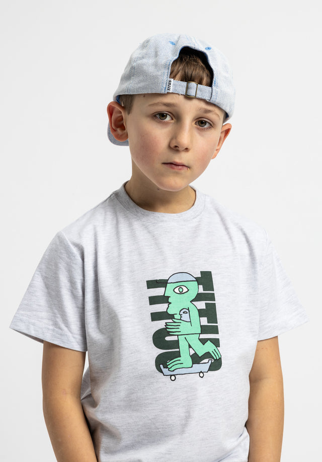 titus-nice-dude-kids-t-shirt-kinder-shirt-in-lightheathergrey-mit-l-ssigem-print image 2