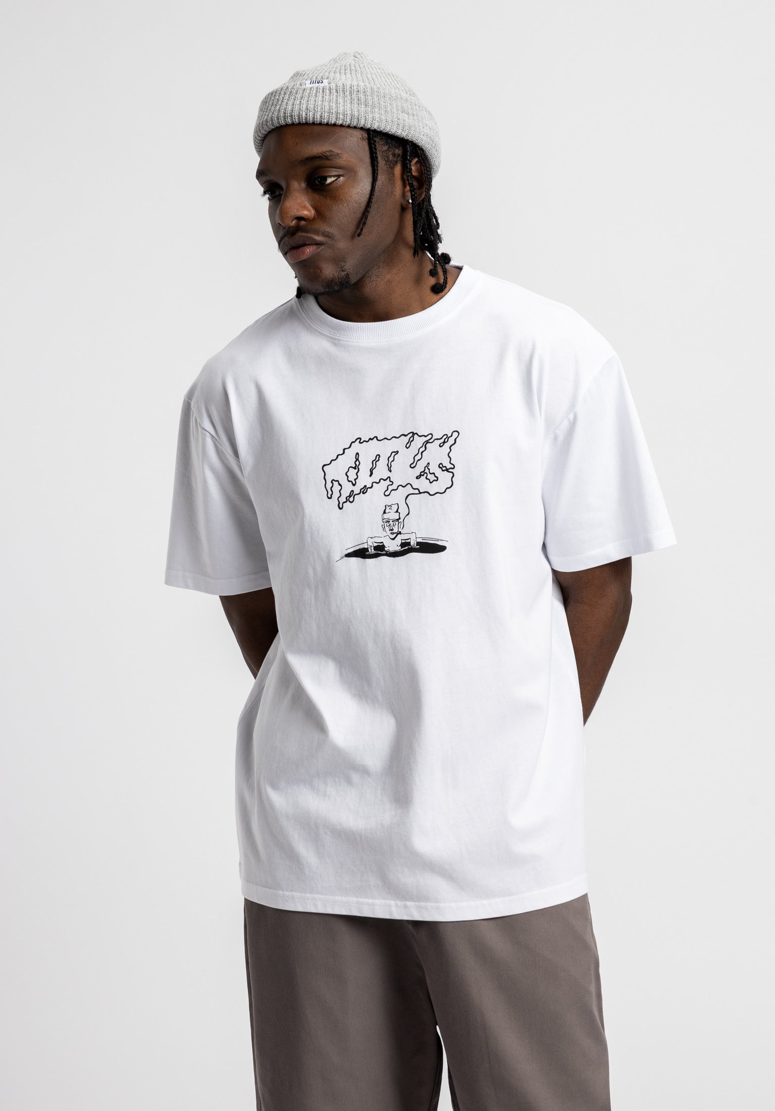 titus-chill-out-t-shirt-loose-fit-tee-aus-schwerem-baumwollstoff-mit-brustprint image 1
