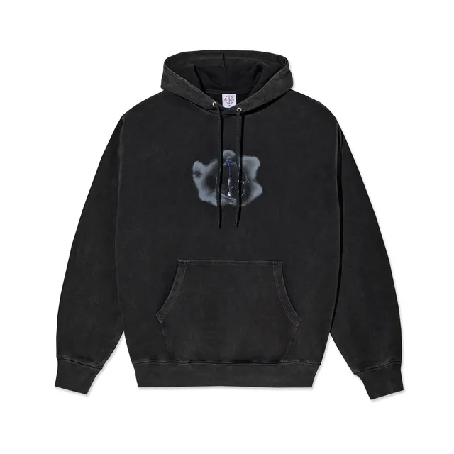 polar-skate-co-dave-hoodie-metal-logo-silver-black-350-gsm-fleece-regular-fit image 1