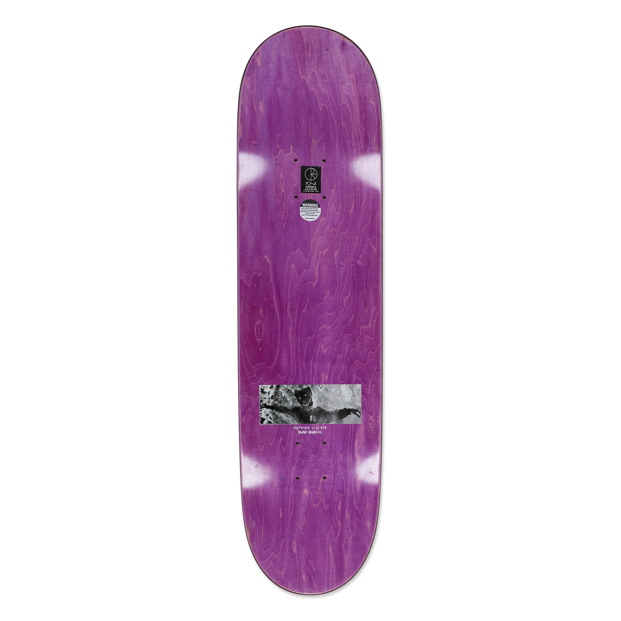 polar-skate-co-deck-jamie-platt-so-bored-black-8-5-skateboard-deck-mit-griptape image 3