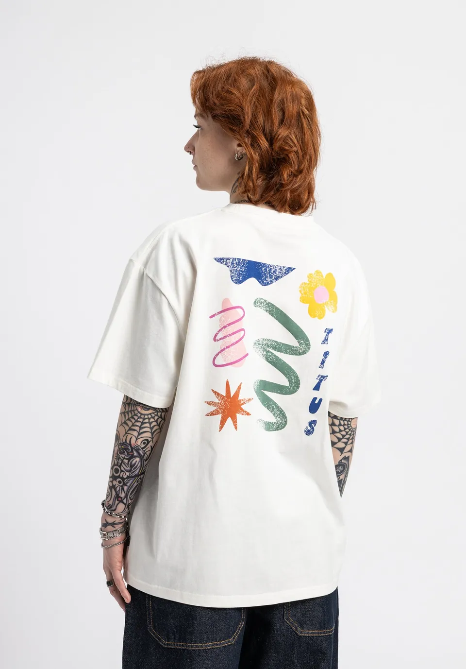 titus-shapes-t-shirt-f-r-damen-in-offwhite image 1